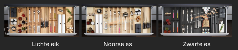 Houten bestekindeling