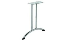 Bureau-/tafelpoot dubbel met gebogen voet