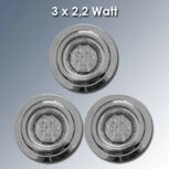 LED 89 spot in chroom (set van 3 of 5 stuks)