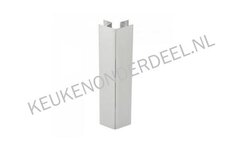 Hoekverbinder voor plint 12mm RVS-look