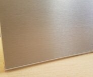 Plint op MDF V313 in RVS look (3050mm)