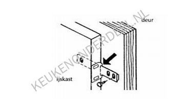 Sleepdeurscharnier (meenemer voor koelkast)