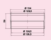 COMPAIR rond 125mm verbindingsmof R-VBS