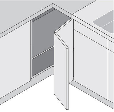 79T8500 Blum hoekkastvouwdeurscharnier (zelfsluitend)