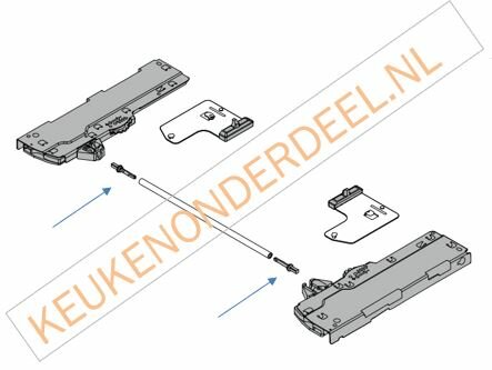 Adapter voor synchronisering TIP-ON BLUMOTION (2 stuks)