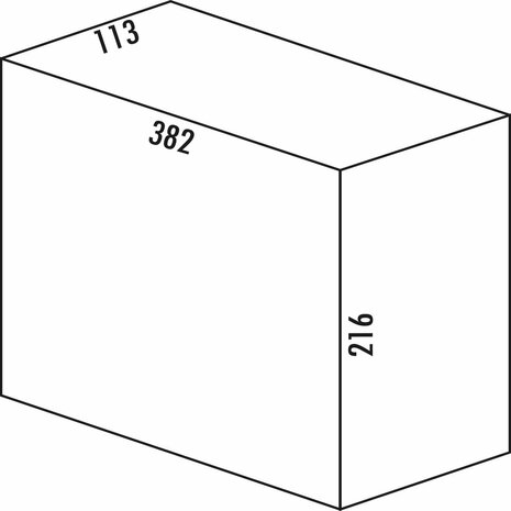 Cox&reg; Box 1T en 2T, 5,5 liter, hoogte 216mm