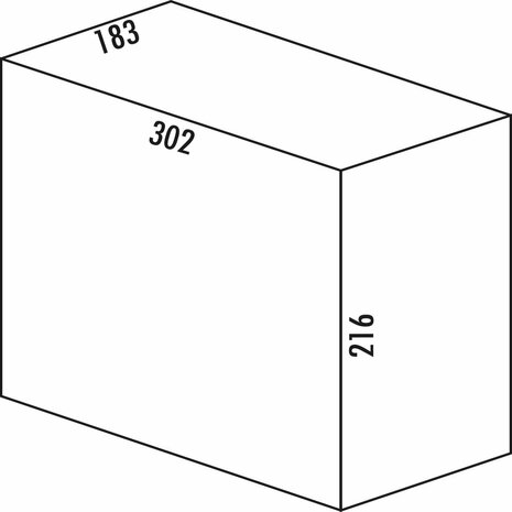 Cox&reg; Box 1T en 2T, 7,5 liter, hoogte 216mm