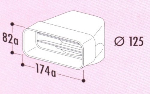 COMPAIR&reg; Flow 125 MF-UR omkeerstuk 90&deg; (haaks)