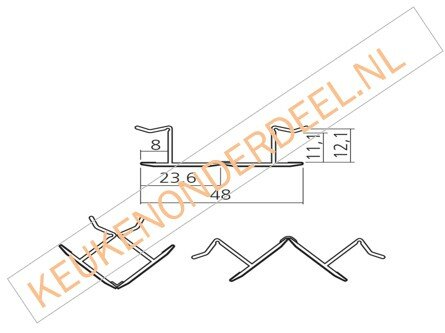Hoekverbinder 12mm