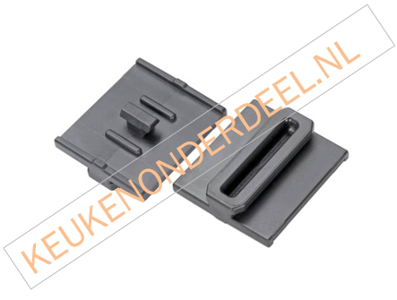 Plinthouder t.b.v. stelpoot &Oslash;33-34mm voor PVC plinten