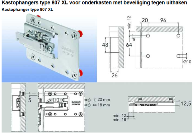 Camar kastophangers 807 XL