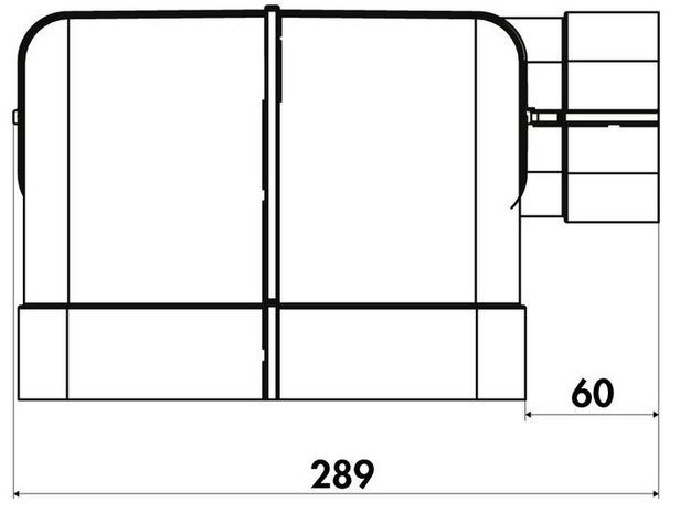 Flow 150 bochtenset voor downdraft