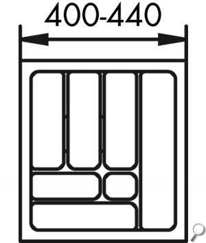 STOREX bestekindeling voor kast 500mm