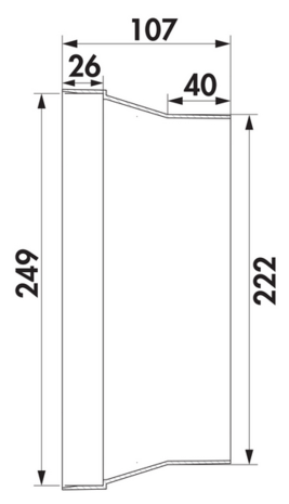 F-BA 150 adapter t.b.v. Bora Ecotube