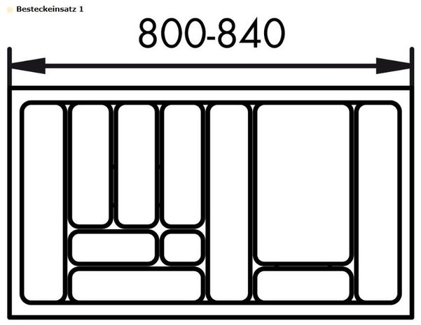 STOREX bestekindeling voor kast 900mm