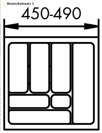 STOREX bestekindeling voor kast 550mm