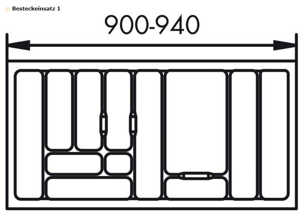 STOREX bestekindeling voor kast 1000mm