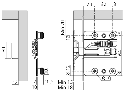 Camar 807 kastophanger voor onderkasten